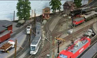 H0 Anlage: Ausfahrt Bahnhof Märksheim